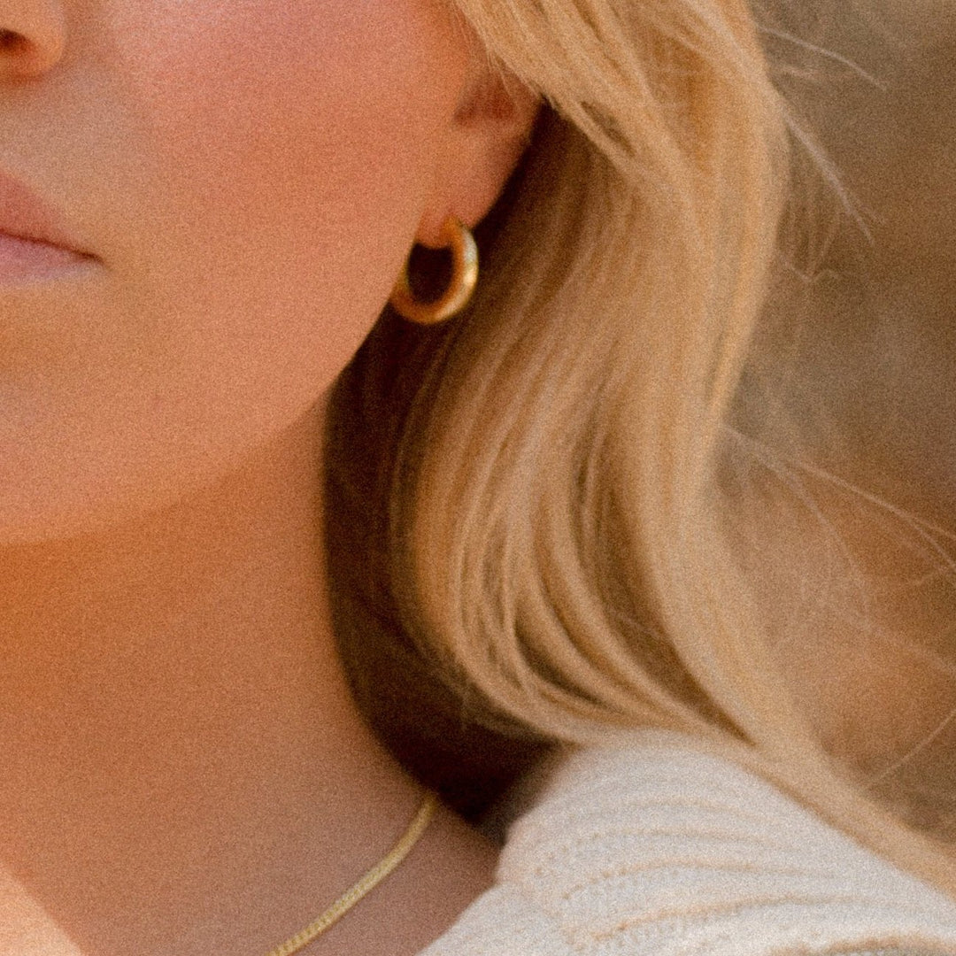 Abby Thick Gold Huggie Earrings- Quill Fine Jewelry