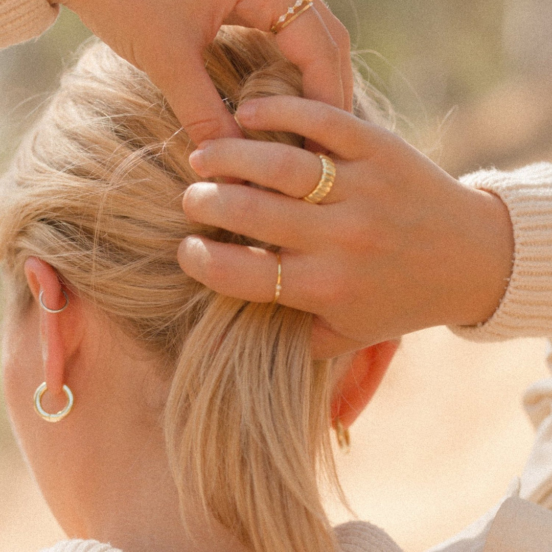 Bella Pearl 14k Gold Vermeil Ring- Quill Fine Jewelry