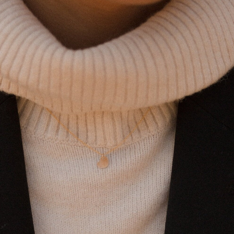 Cara Gold Heart Necklace- Quill Fine Jewelry