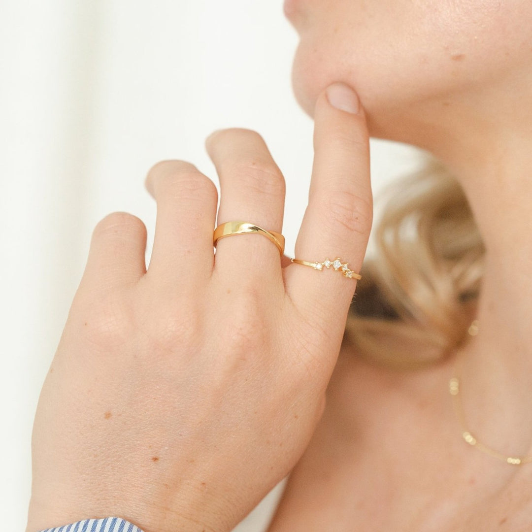 Emma Twisted Gold Ring- Quill Fine Jewelry