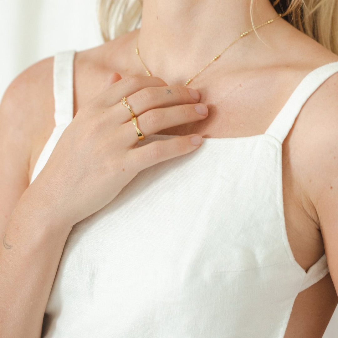 Emma Twisted Gold Ring- Quill Fine Jewelry