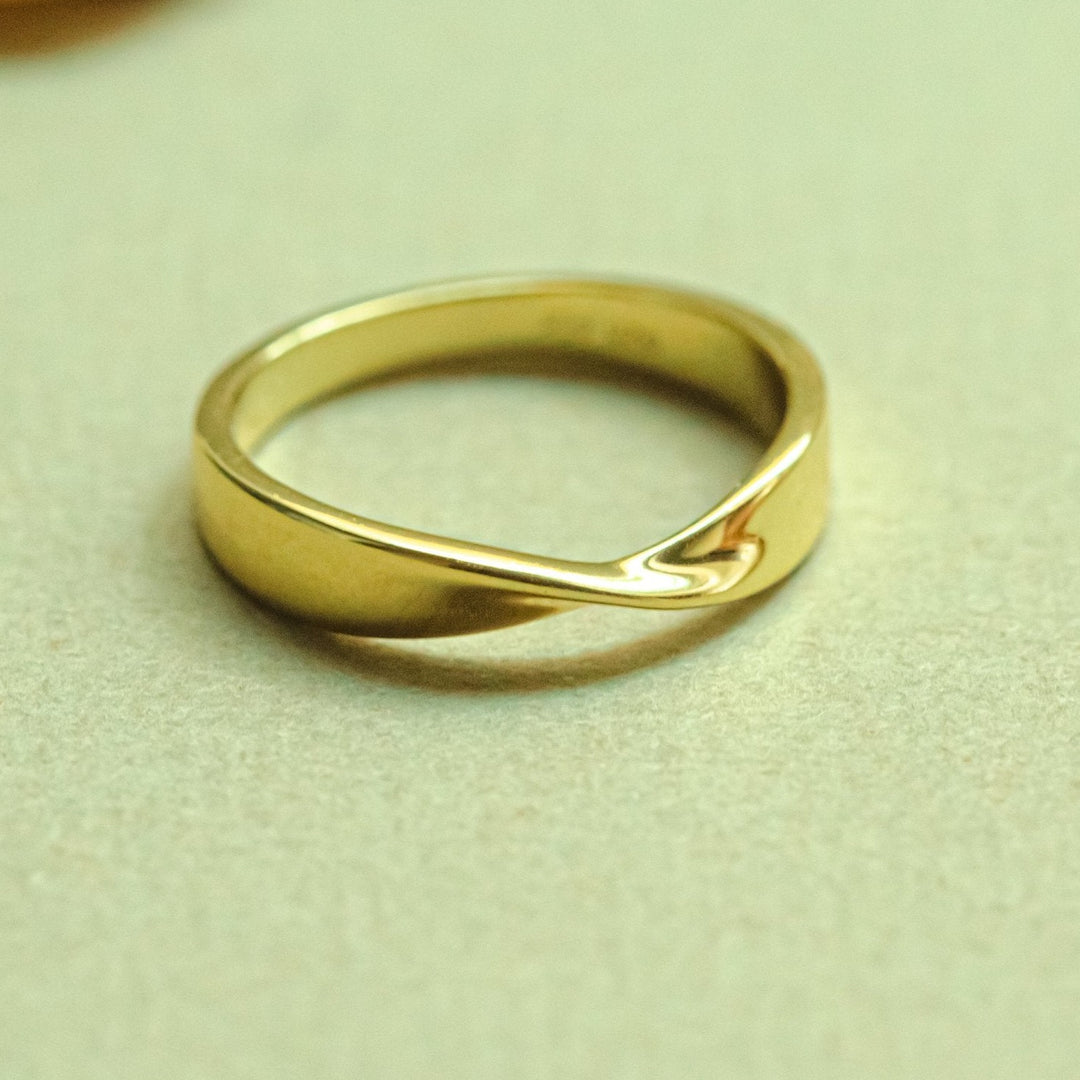 Emma Twisted Gold Ring- Quill Fine Jewelry