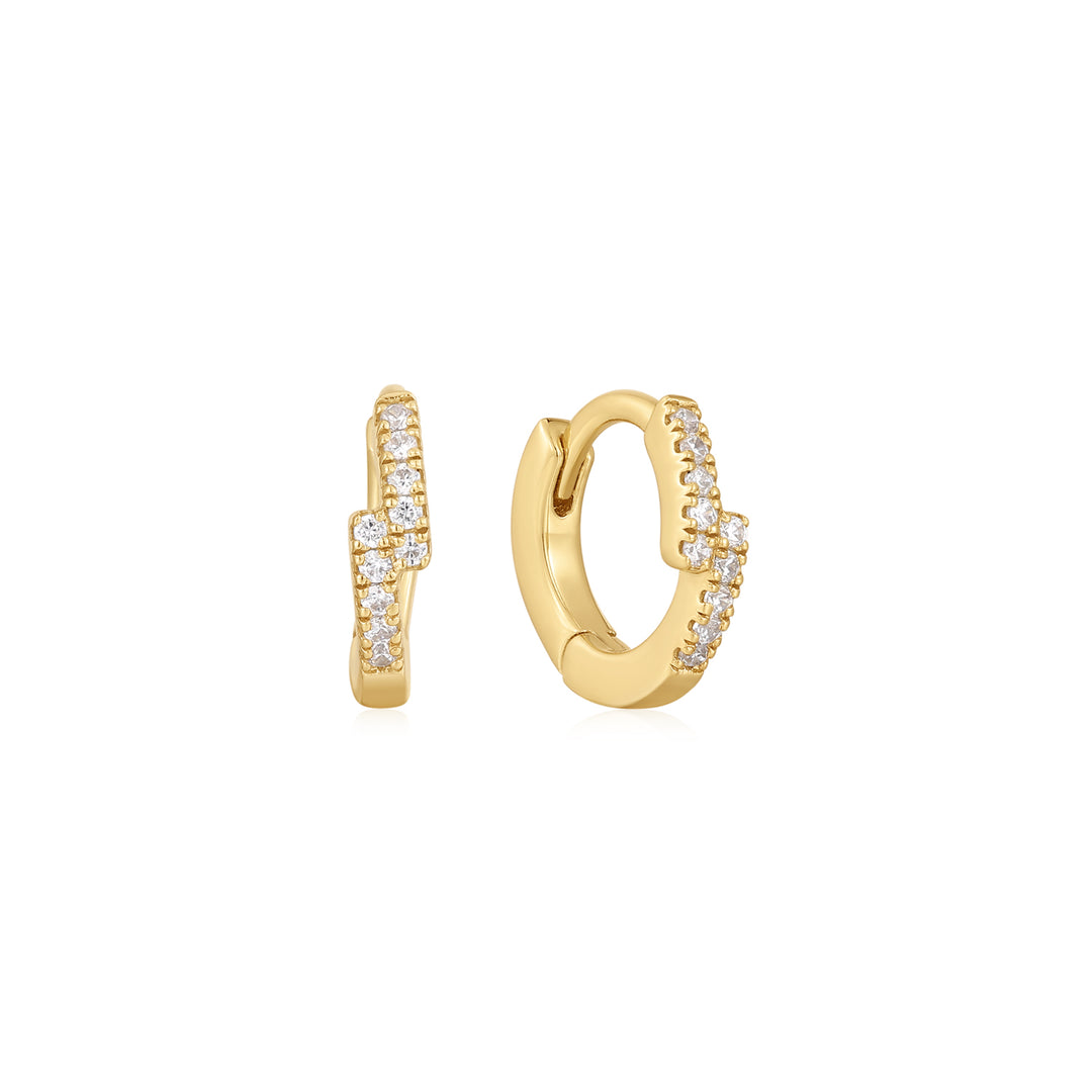 Gia Gold Huggie Earrings- Quill Fine Jewelry