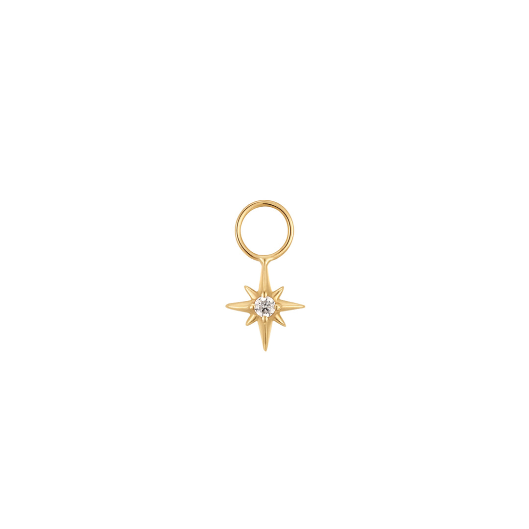 Gold Star Earring Charm- Quill Fine Jewelry