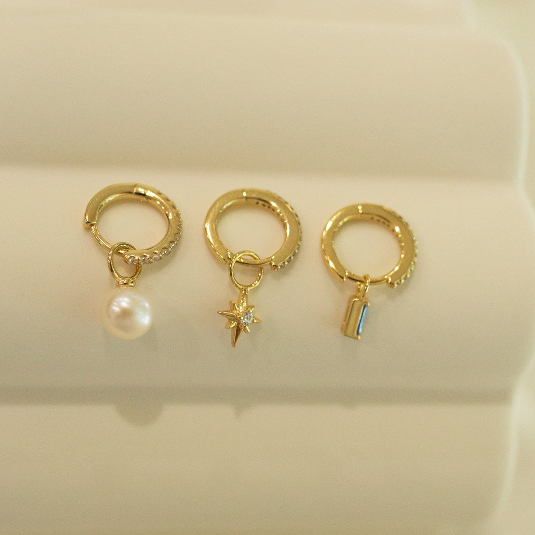Gold Star Earring Charm- Quill Fine Jewelry