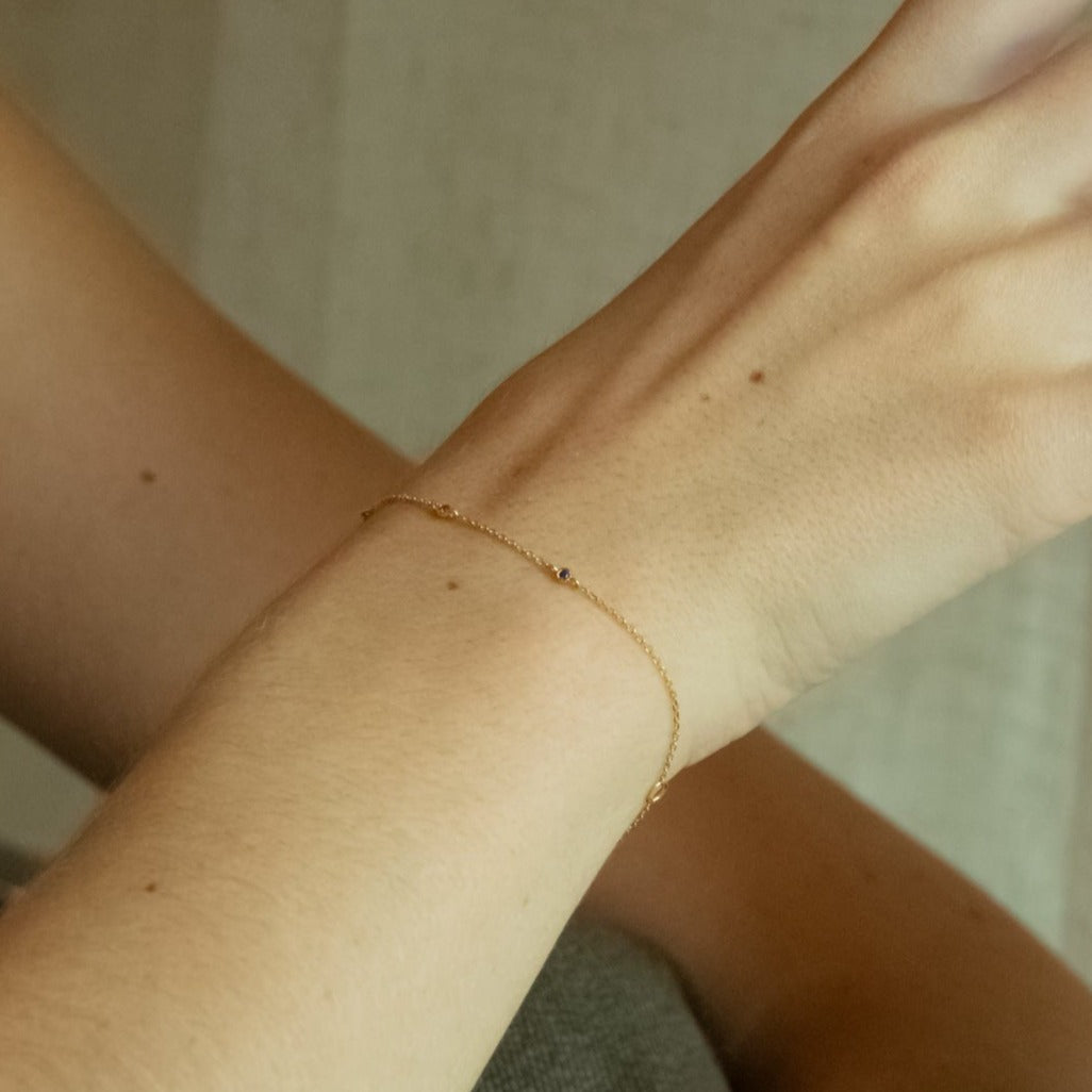 Hope Gold Station Bracelet- Quill Fine Jewelry