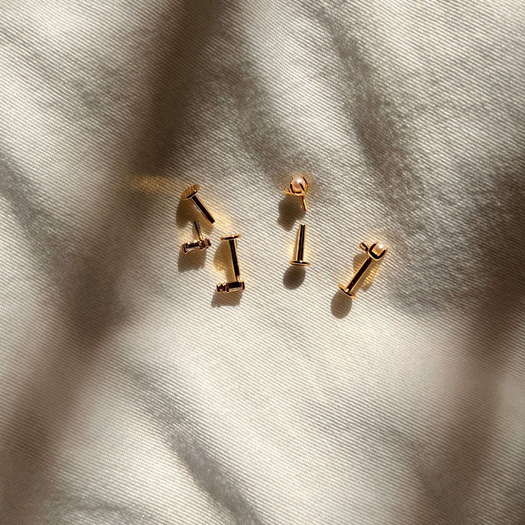 Sachi Gold Pearl Stud Earrings- Quill Fine Jewelry