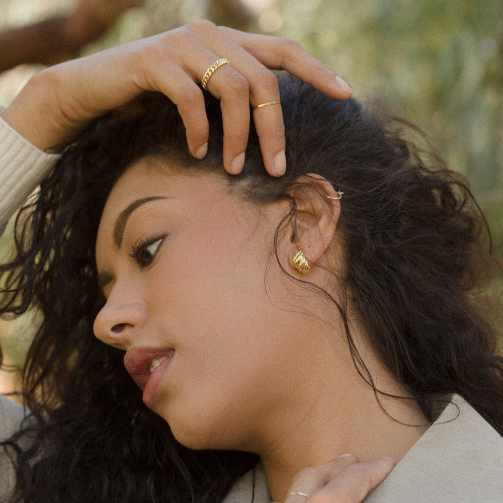 Jess 14k Gold Vermeil Post Earrings- Quill Fine Jewelry
