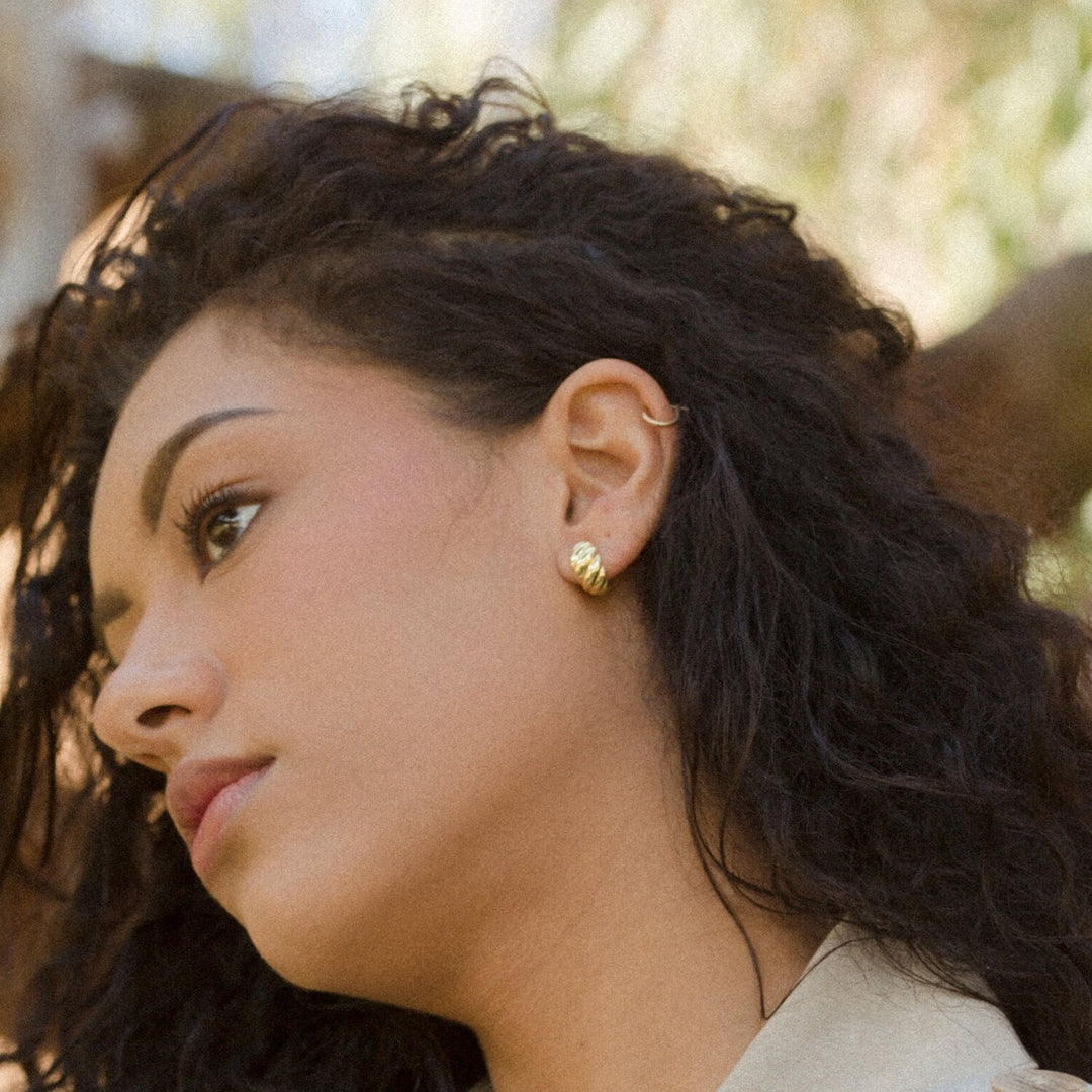 Jess 14k Gold Vermeil Post Earrings- Quill Fine Jewelry