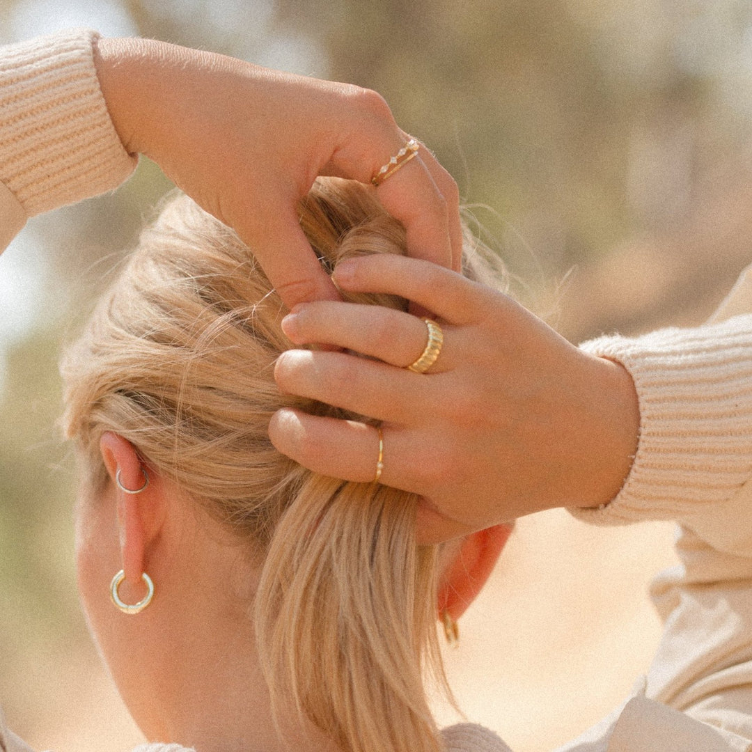 Kate Bold Band 14k Gold Vermeil Ring- Quill Fine Jewelry