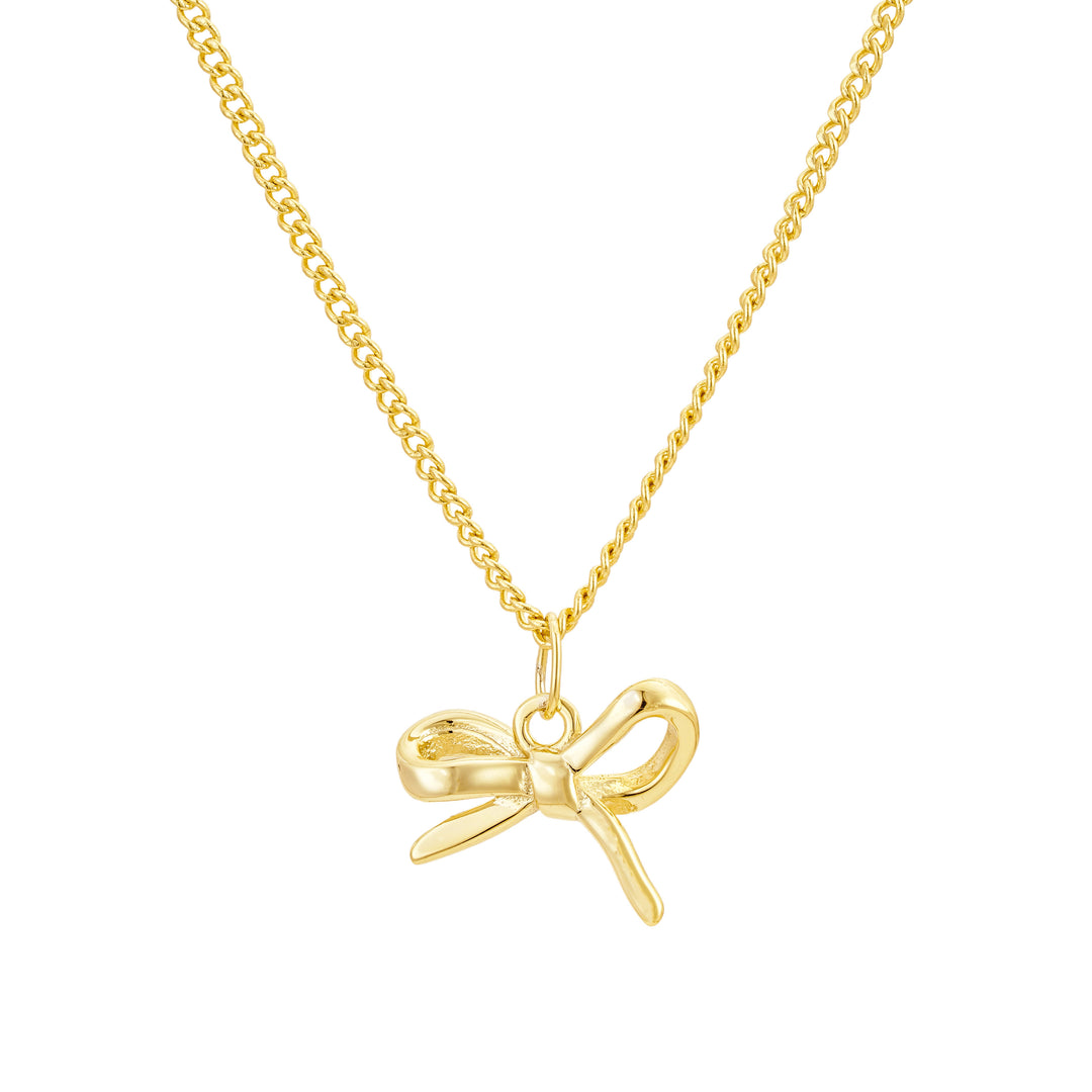 Leena 14k Gold Vermeil Bow Necklace