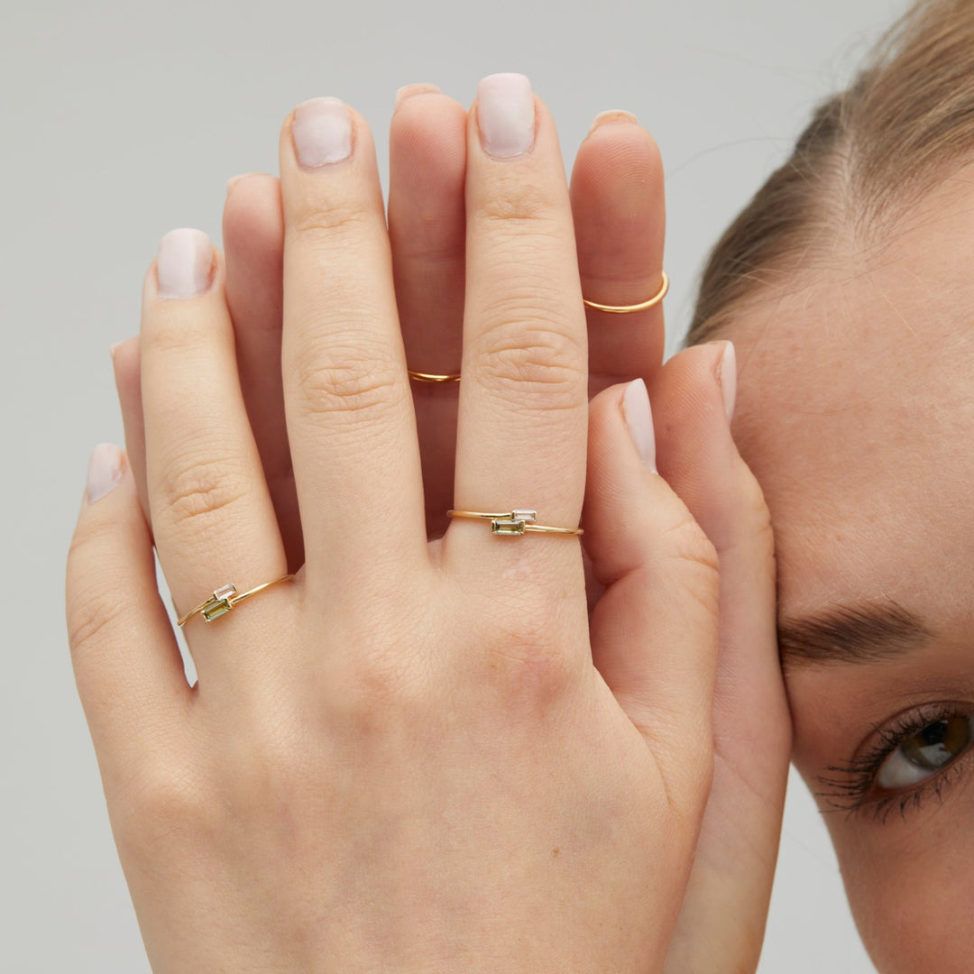Vert Solid Gold Ring- Quill Fine Jewelry