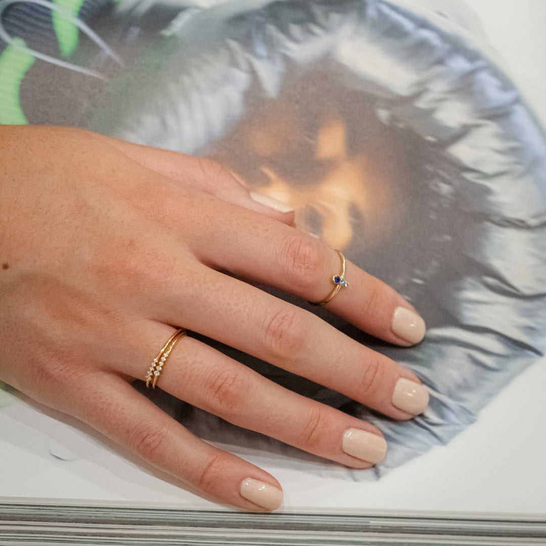 Lydia Gold CZ Ring- Quill Fine Jewelry