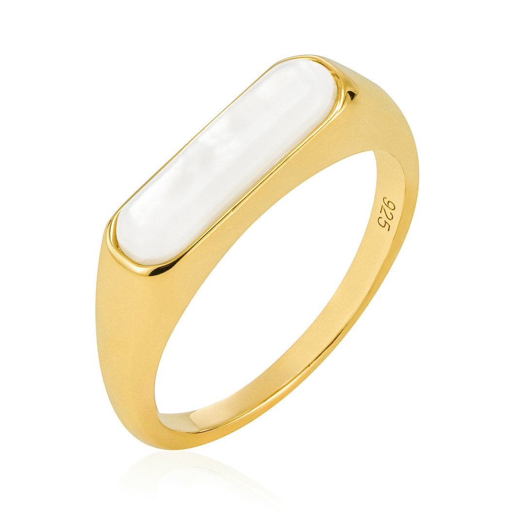 Mae Pearl Signet Ring- Quill Fine Jewelry