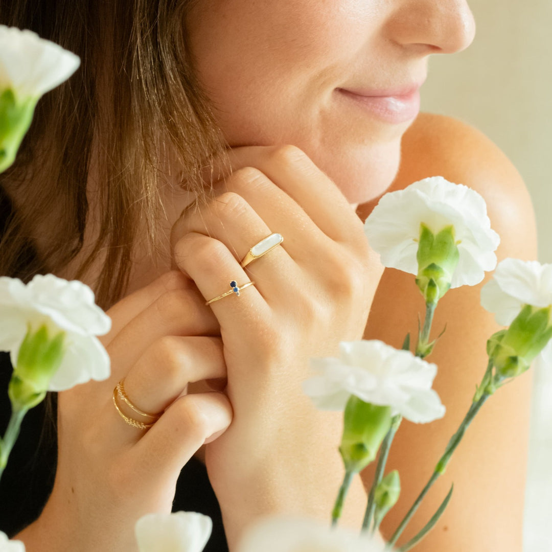 Mae Pearl Signet Ring- Quill Fine Jewelry