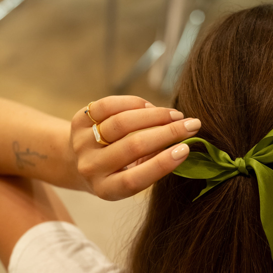Mae Pearl Signet Ring- Quill Fine Jewelry