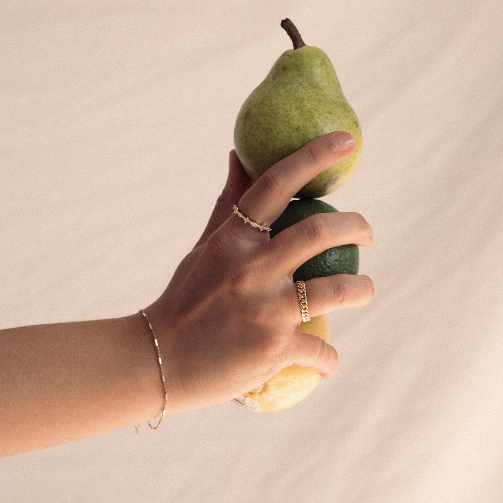 Noe Gold Bar Chain Bracelet- Quill Fine Jewelry