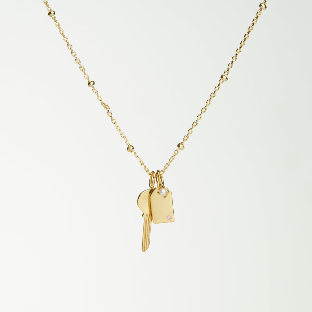 Nova Gold Charm Necklace- Quill Fine Jewelry