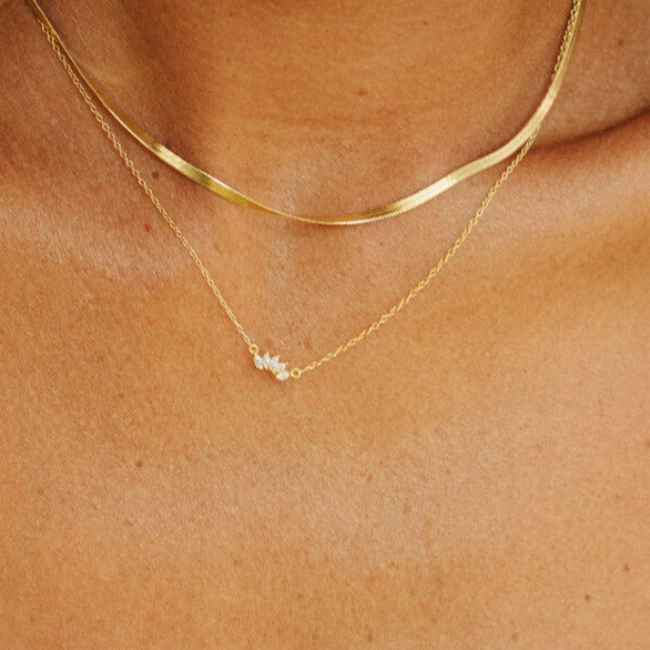 Arc CZ Necklace- Quill Fine Jewelry