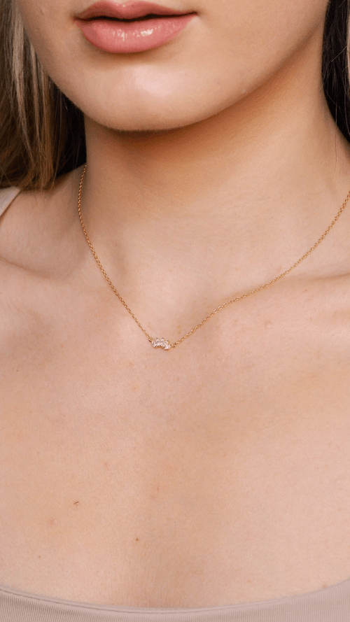 Arc CZ Necklace- Quill Fine Jewelry
