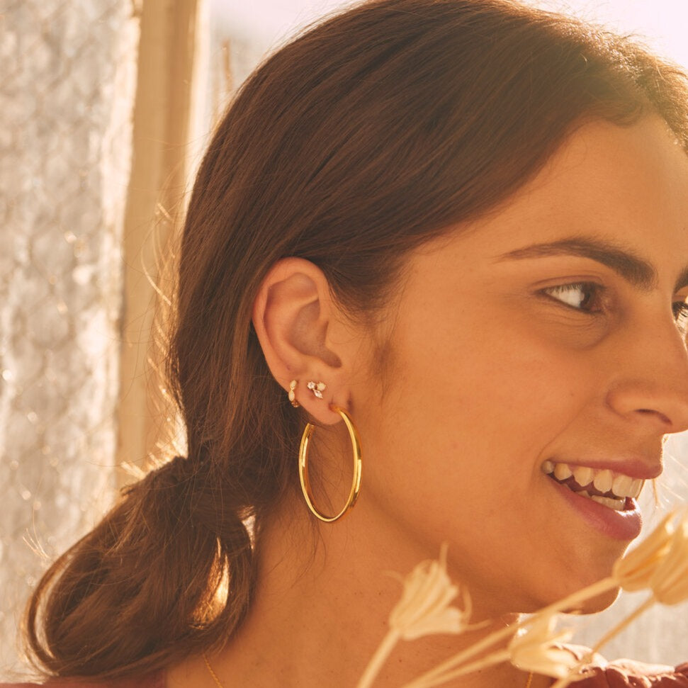 Trio Cluster Opal Stud Earrings- Quill Fine Jewelry
