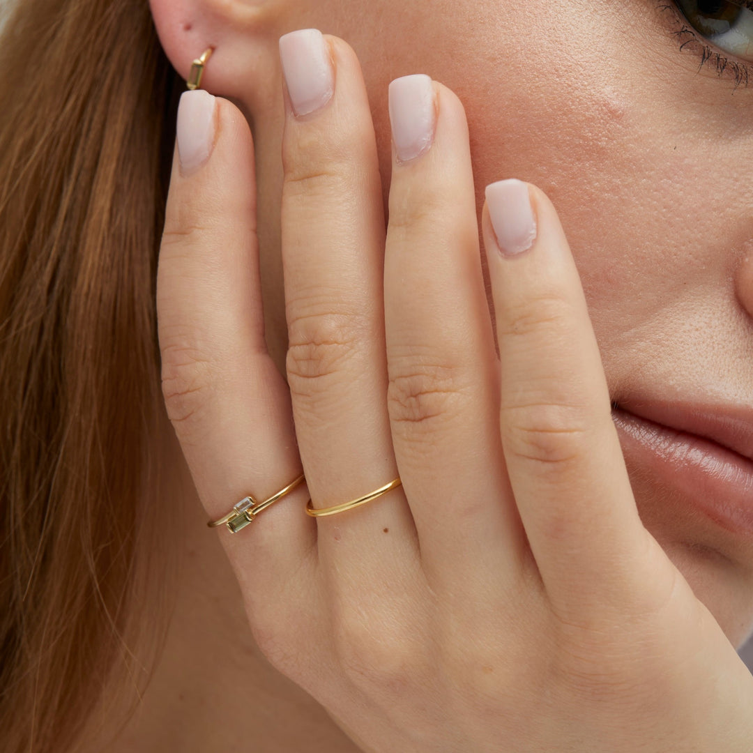 Vert Solid Gold Ring- Quill Fine Jewelry