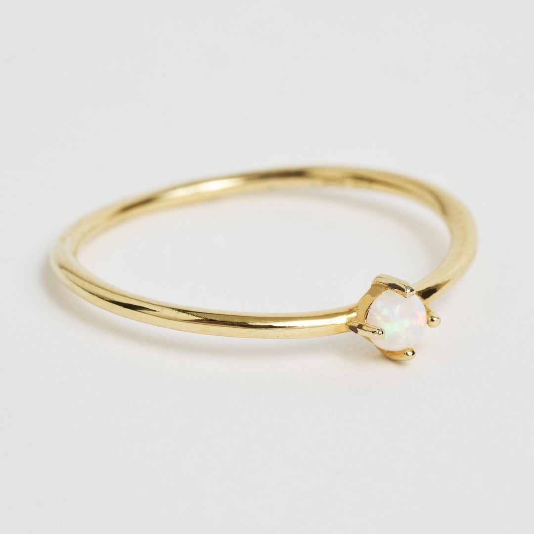 Single Moon Opal Ring- Quill Fine Jewelry
