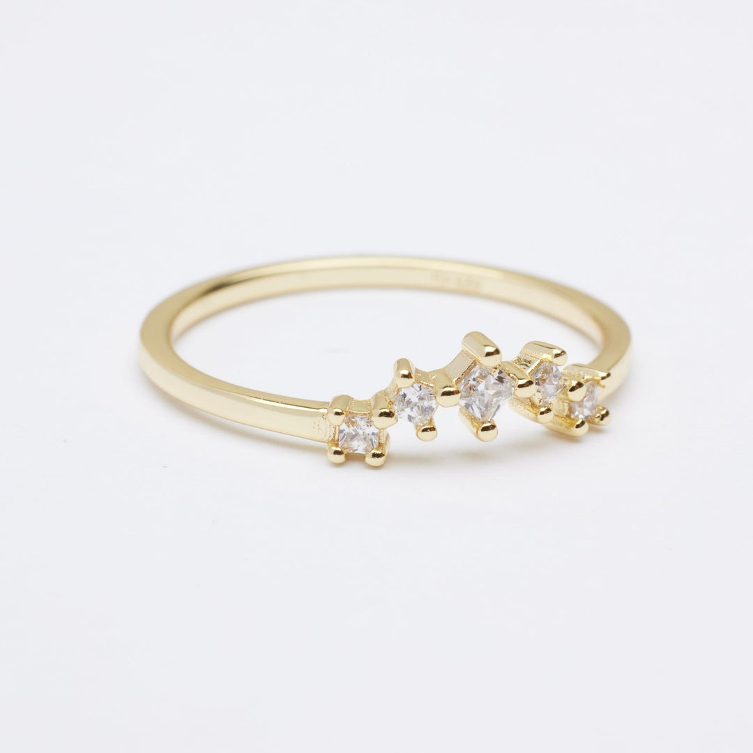 Cher Tiara Crown Gold Nested Ring- Quill Fine Jewelry