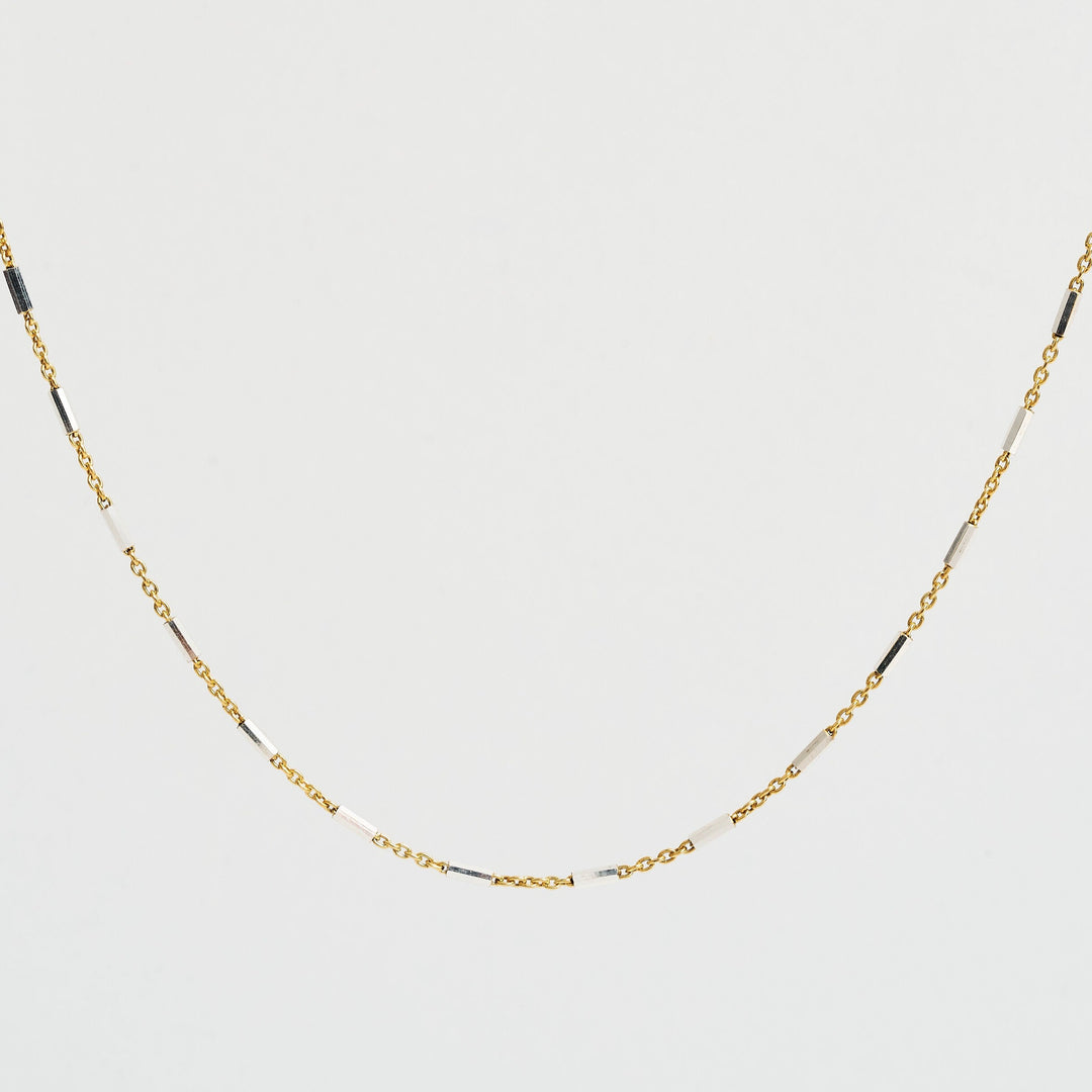 -Noe Gold Bar Chain Choker- Quill Fine Jewelry