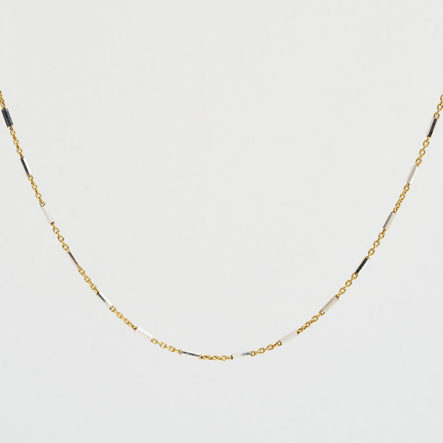 -Noe Gold Bar Chain Choker- Quill Fine Jewelry