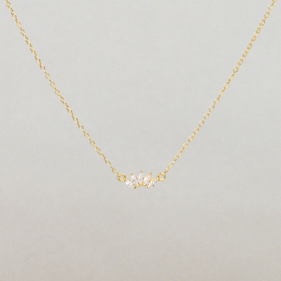 Arc CZ Necklace- Quill Fine Jewelry