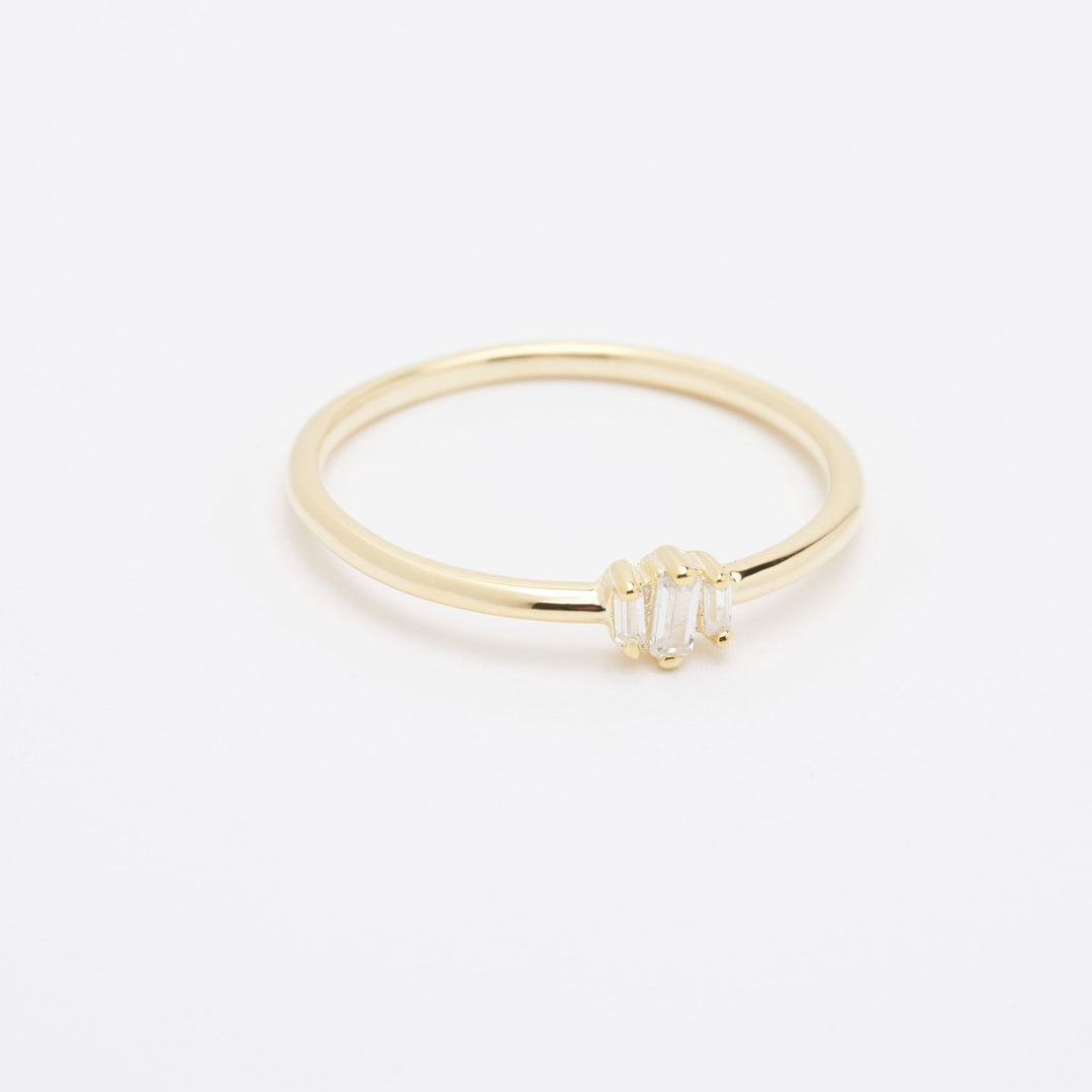 Bianca CZ Gemstone Cluster Ring- Quill Fine Jewelry