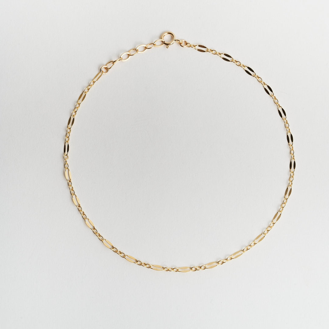 Luna Sequin Gold Chain Choker Necklace- Quill Fine Jewelry