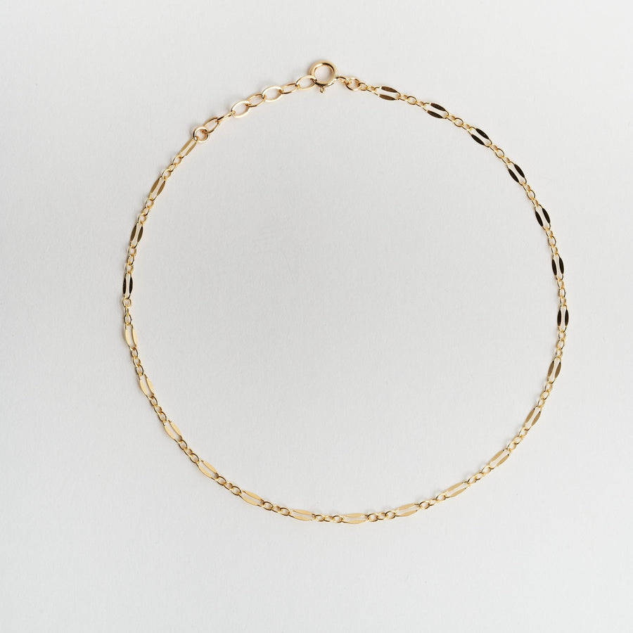Luna Sequin Gold Chain Choker Necklace- Quill Fine Jewelry