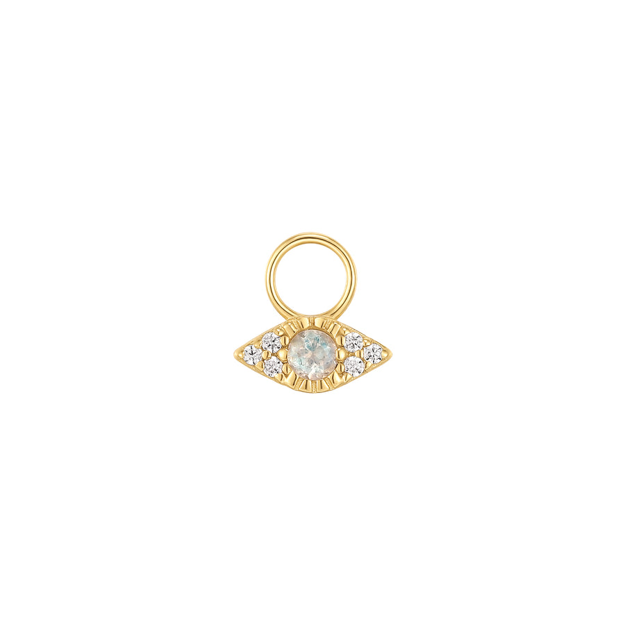Evil Eye Gold Earring Charm- Quill Fine Jewelry