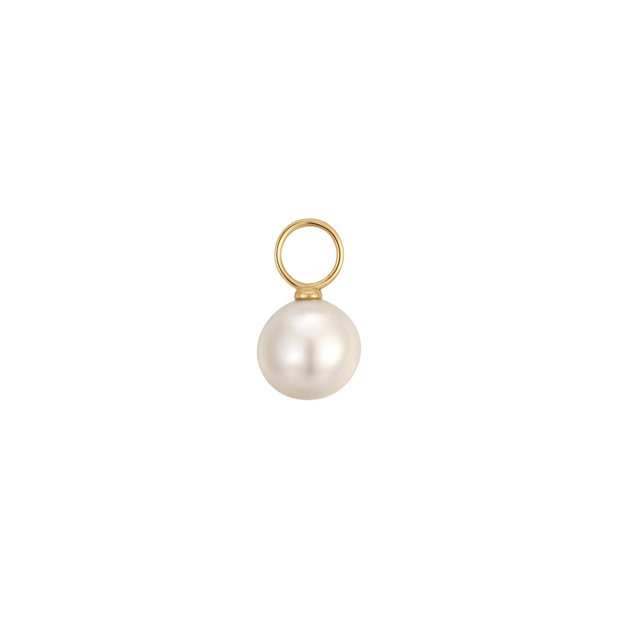 Gold Pearl Earring Charm- Quill Fine Jewelry
