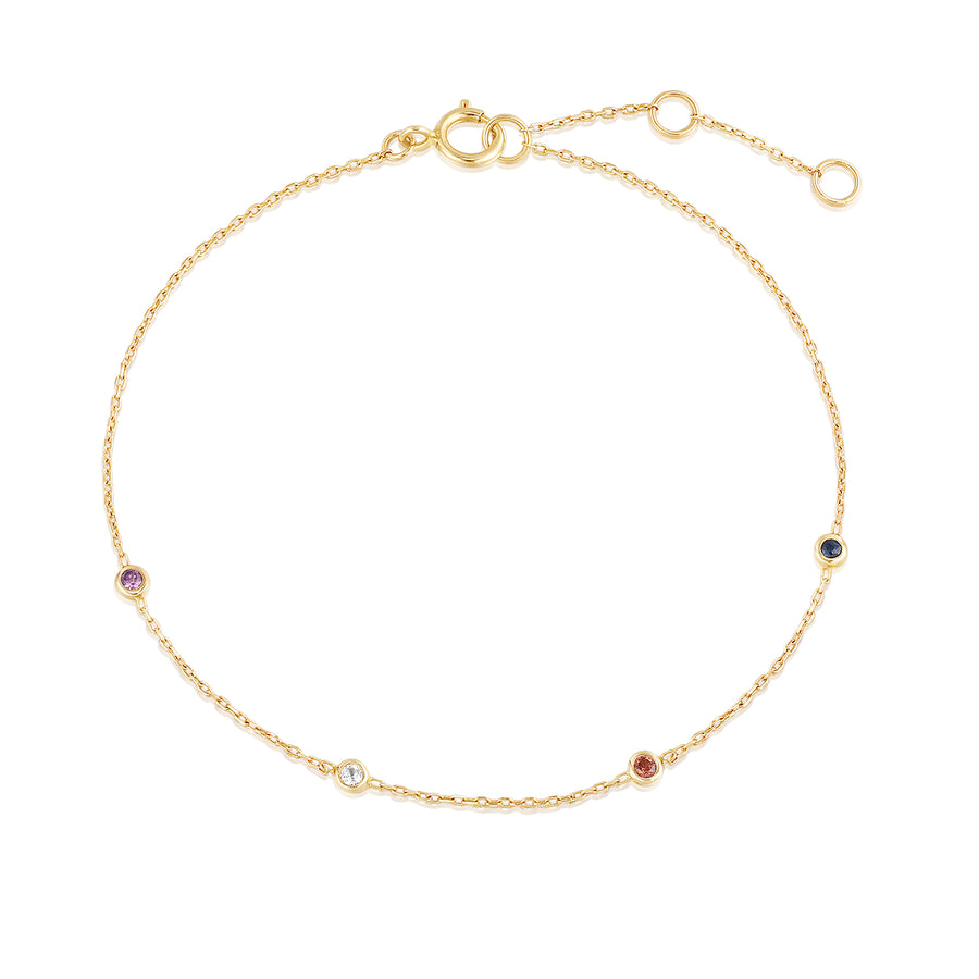 Hope Gold Station Bracelet- Quill Fine Jewelry
