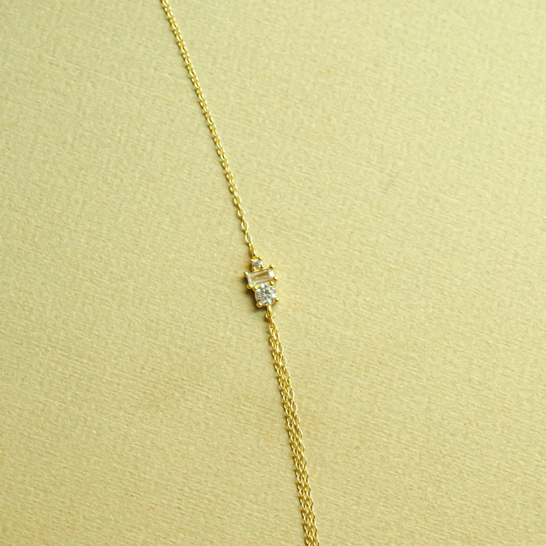 Josephine Double Gold Chain Necklace- Quill Fine Jewelry