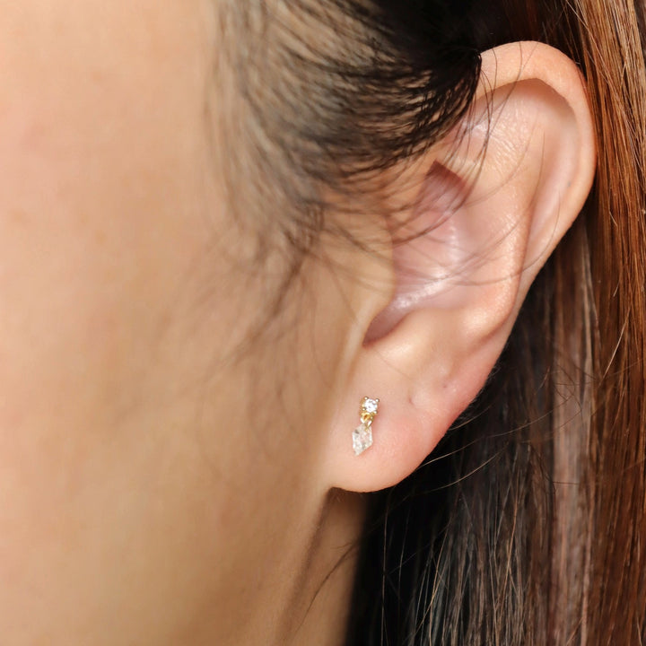 Lumi 14K Gold Vermeil CZ Drop Stud Earrings