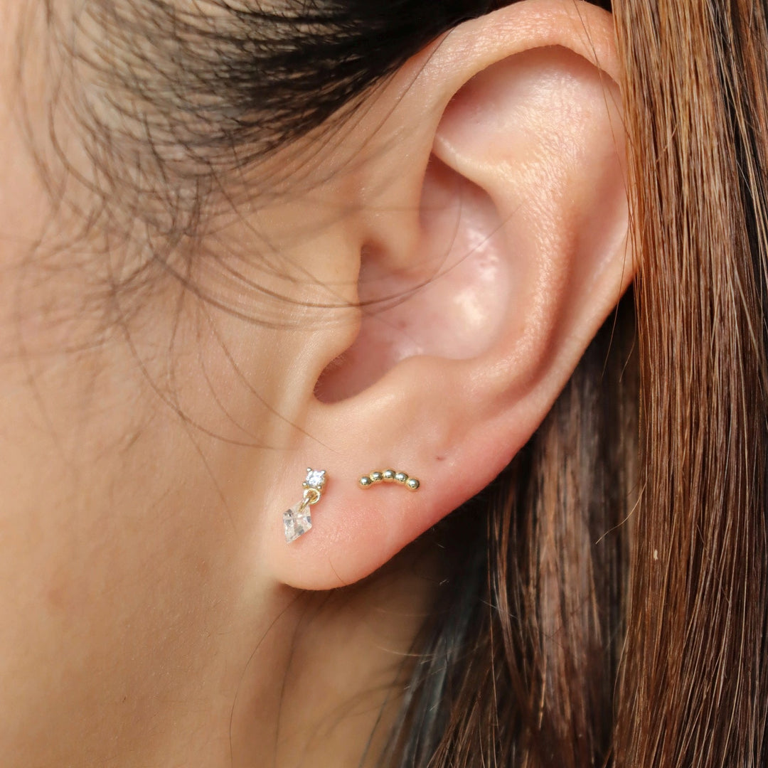Mila Arc 14K Gold Vermeil Stud Earrings