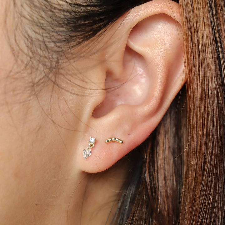 Mila Arc 14K Gold Vermeil Stud Earrings