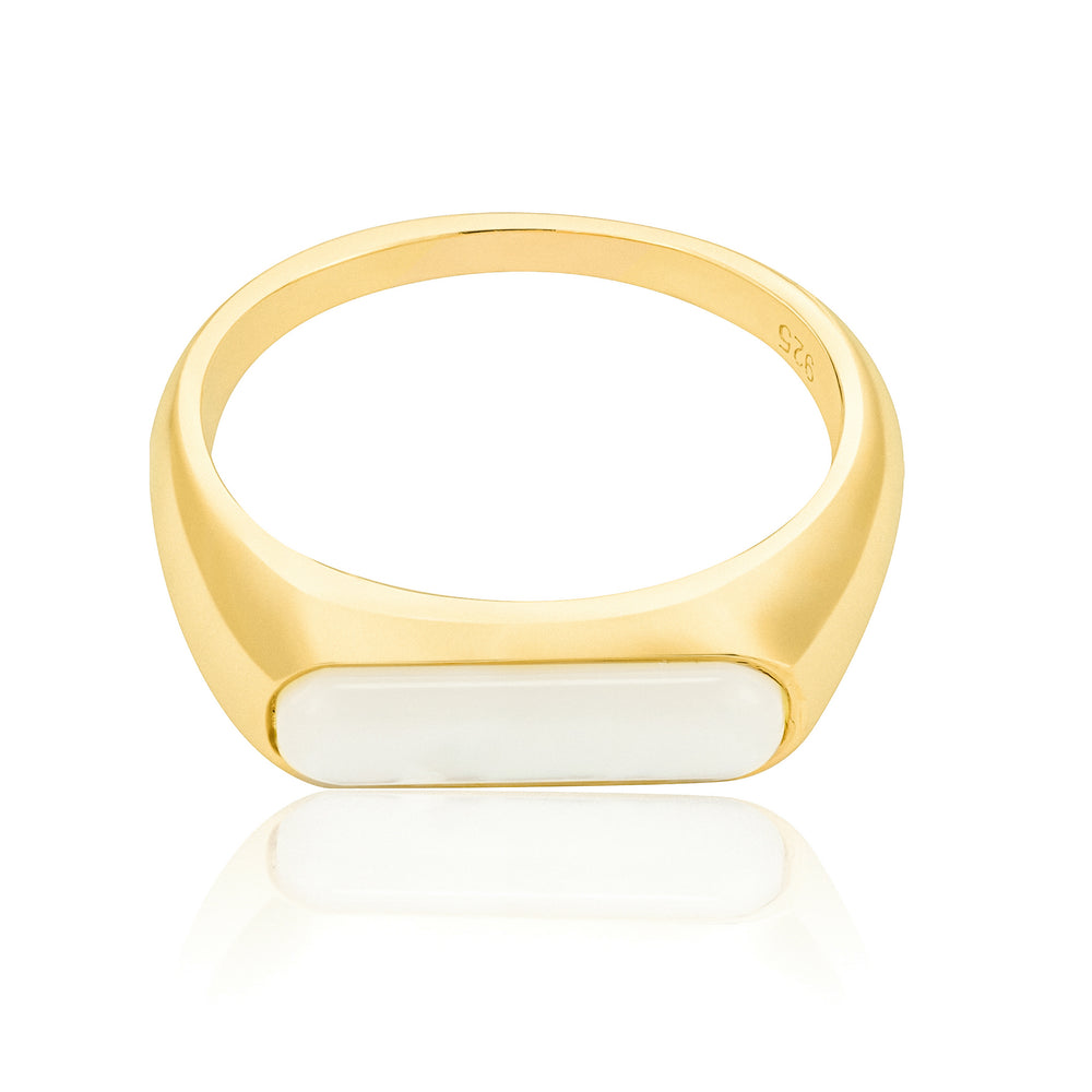 Mae Pearl Signet Ring- Quill Fine Jewelry
