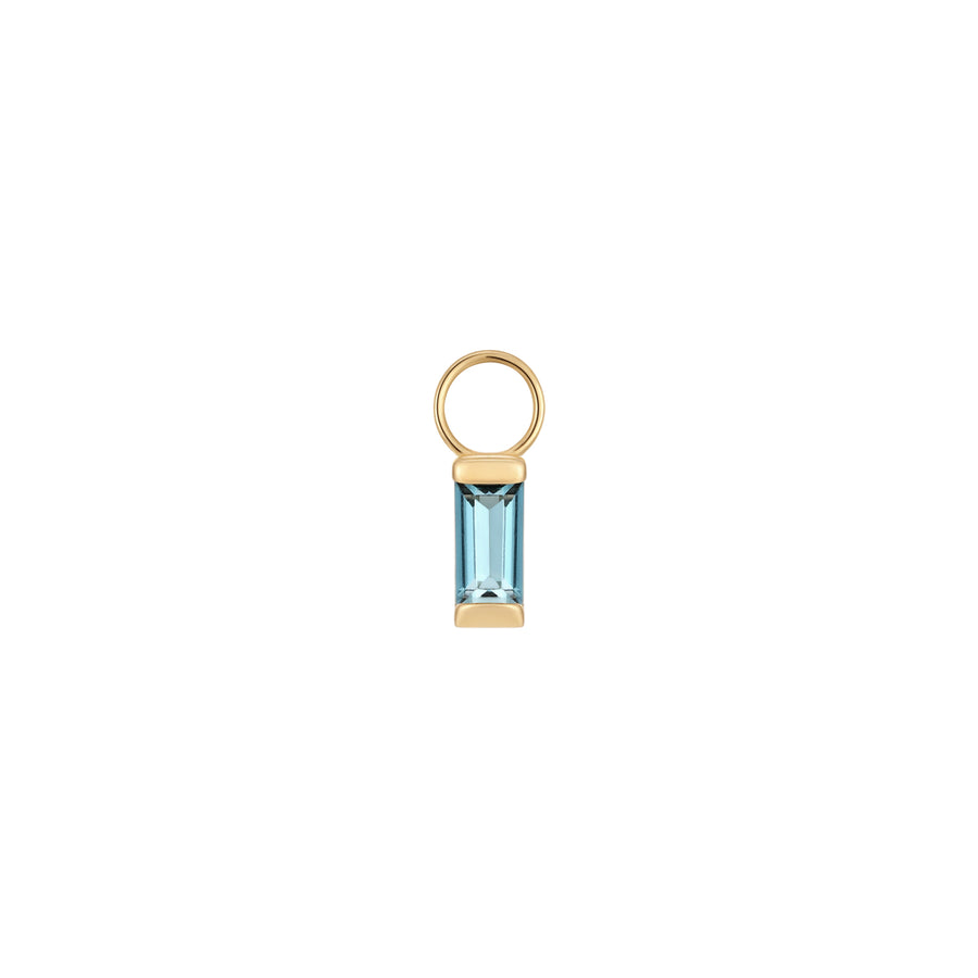 Misty Baguette Stone Gold Earring Charm-Quill Fine Jewelry