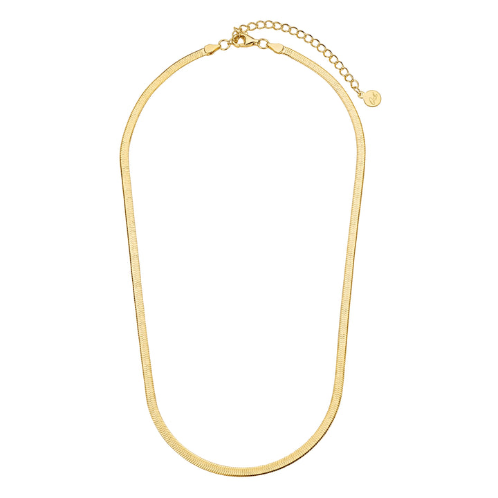 Angeline Herringbone Necklace- Quill Fine Jewelry