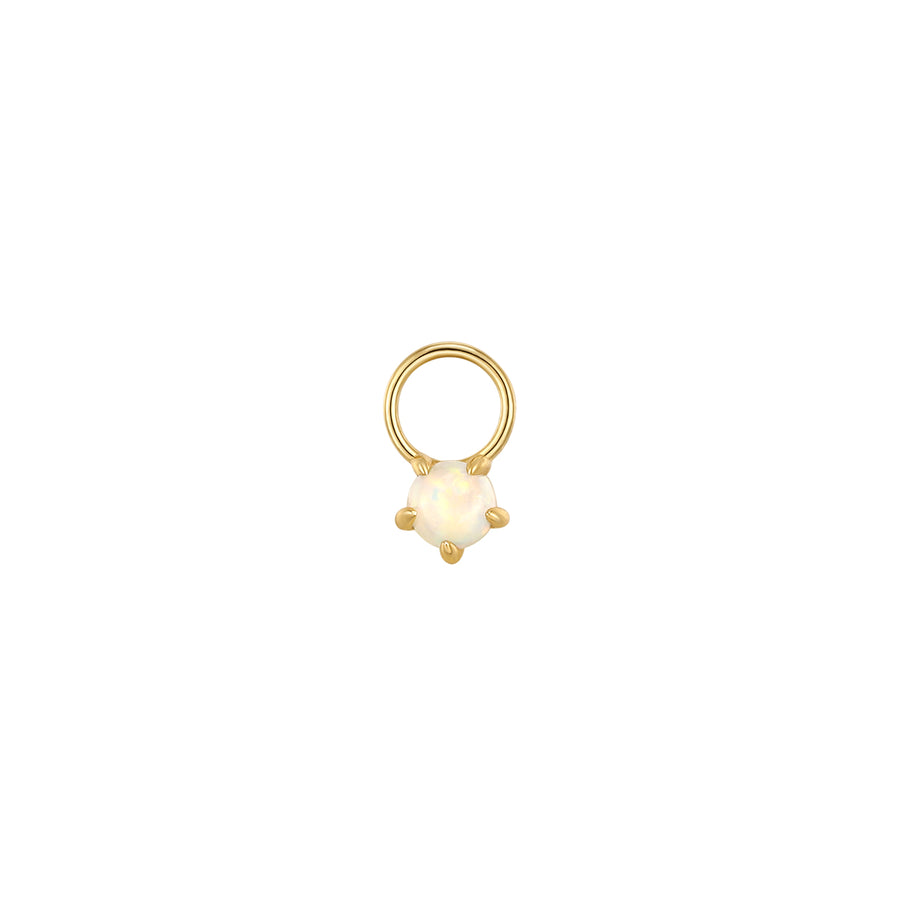 Opal Gold Earring Charm- Quill Fine Jewelry