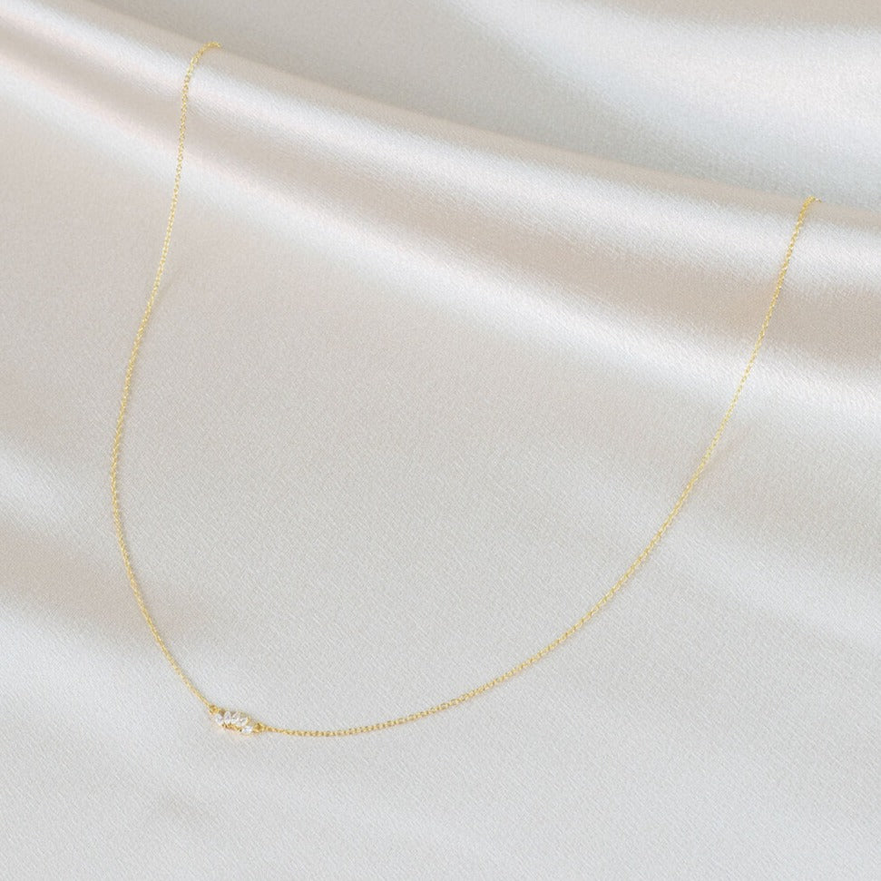 Arc CZ Necklace- Quill Fine Jewelry
