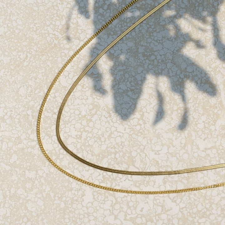 Angeline Herringbone Necklace- Quill Fine Jewelry