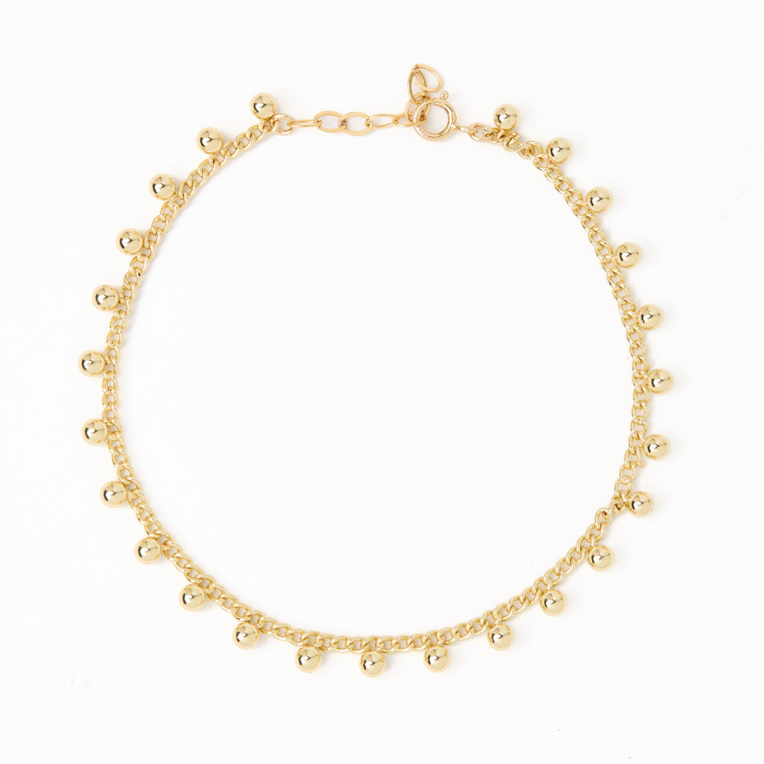 Zuri 14k Gold Filled Lace Dainty Beaed Bracelet