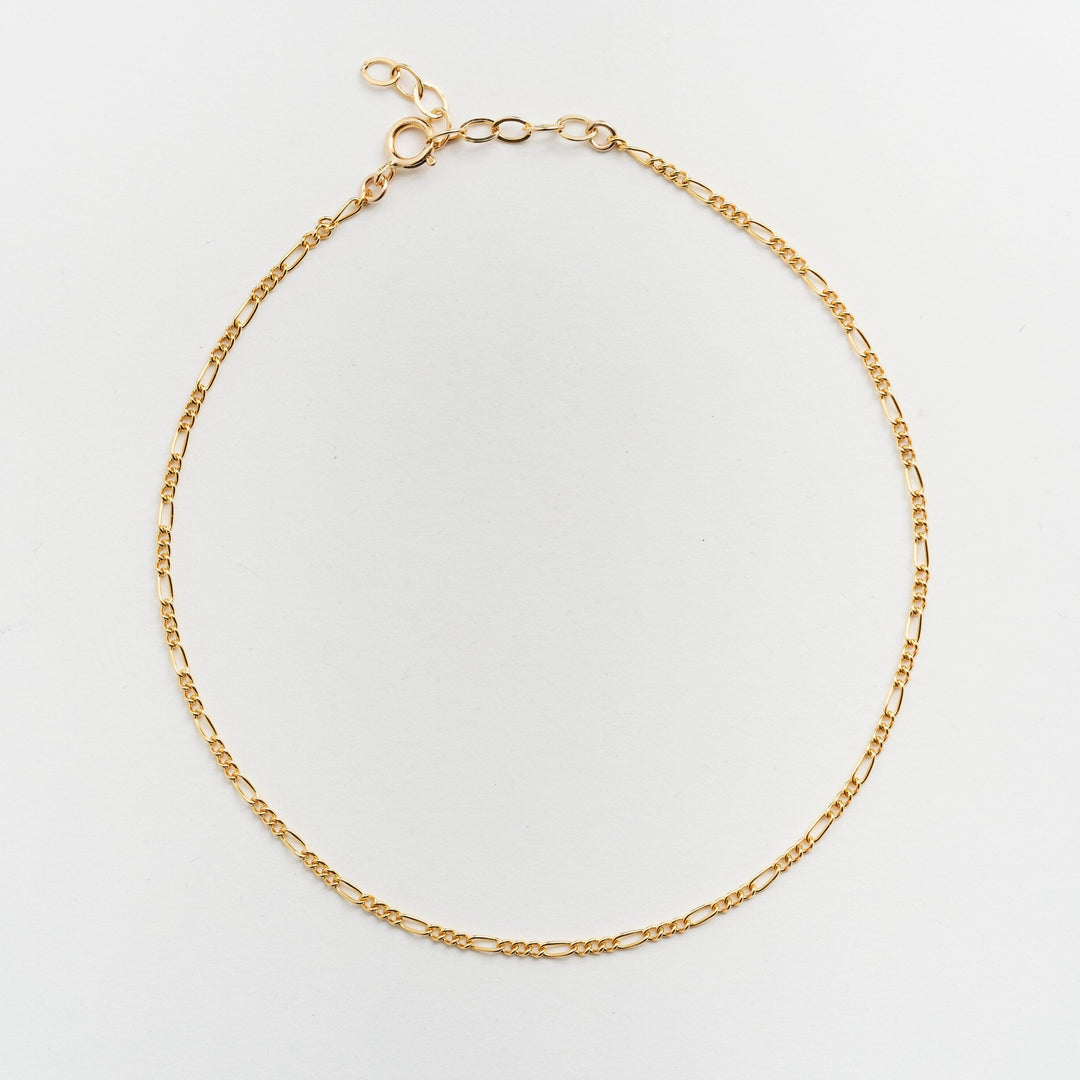 Alix Link Gold Chain Anklet- Quill Fine Jewelry 