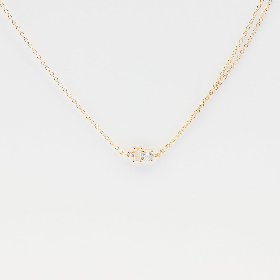 Josephine Double Gold Chain Necklace- Quill Fine Jewelry